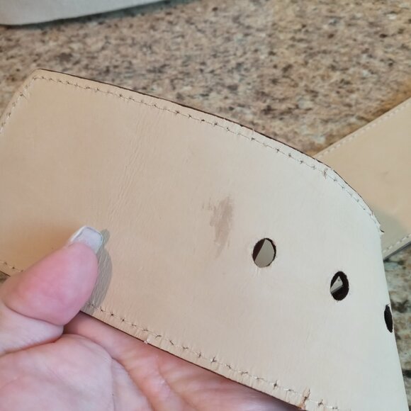 Banana Republic Wide Dark Chocolate Suede Leather Belt - Made in Italy - Picture 8 of 16